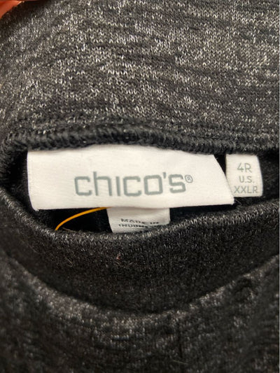 Chico's Women's Size 4 = US XXL Black Pants