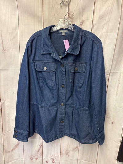 Jessica London Women's Size 24 Blue Denim Jacket