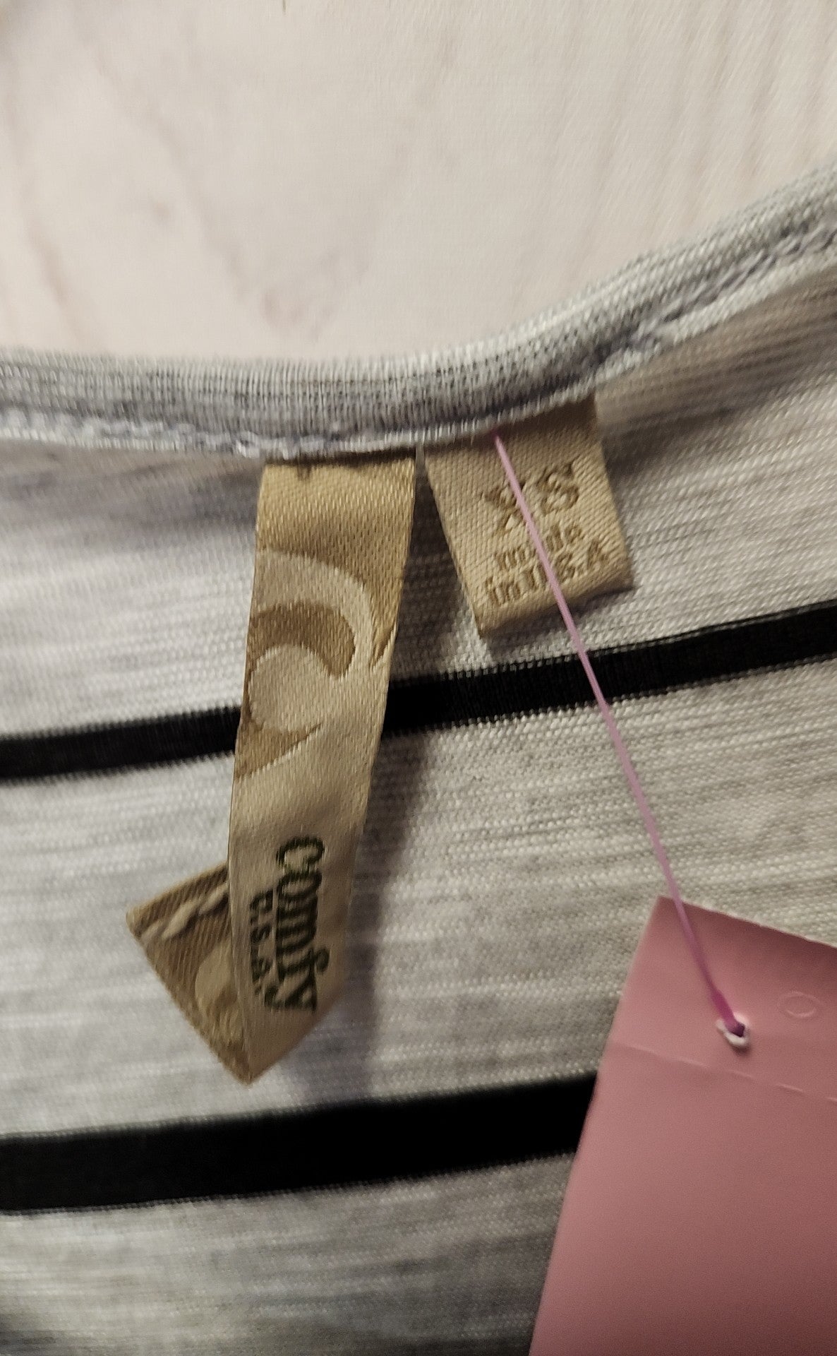 Comfy Women's Size XS Gray 3/4 Sleeve Top