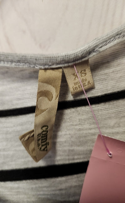 Comfy Women's Size XS Gray 3/4 Sleeve Top