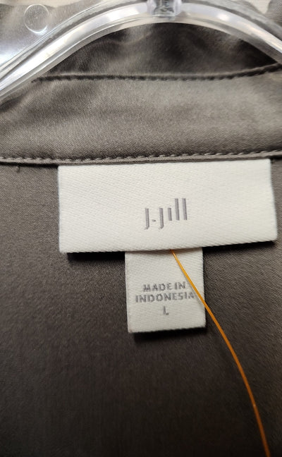 J Jill Women's Size L Gray Long Sleeve Top