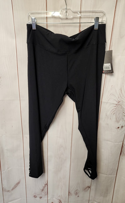 NWT Bally Women's Size XL Black Leggings