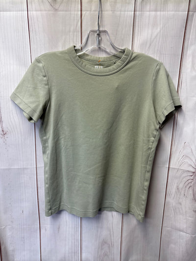 Uniqlo Women's Size S Green Short Sleeve Top