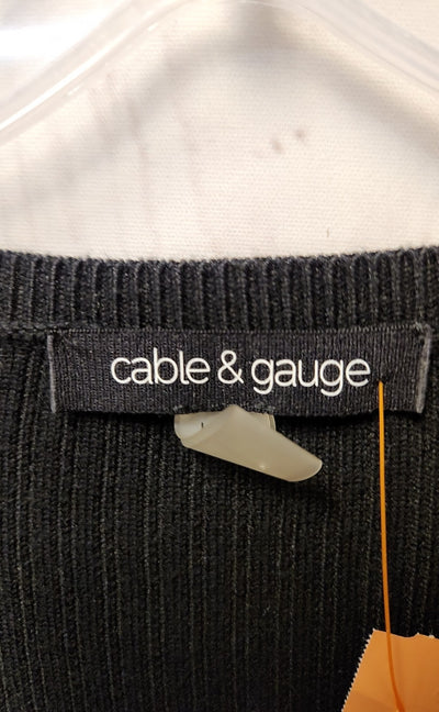 Cable & Gauge Women's Size L Black Sweater