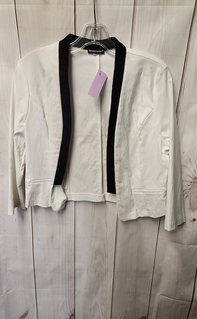 Wearever Women's Size XL White Cardigan