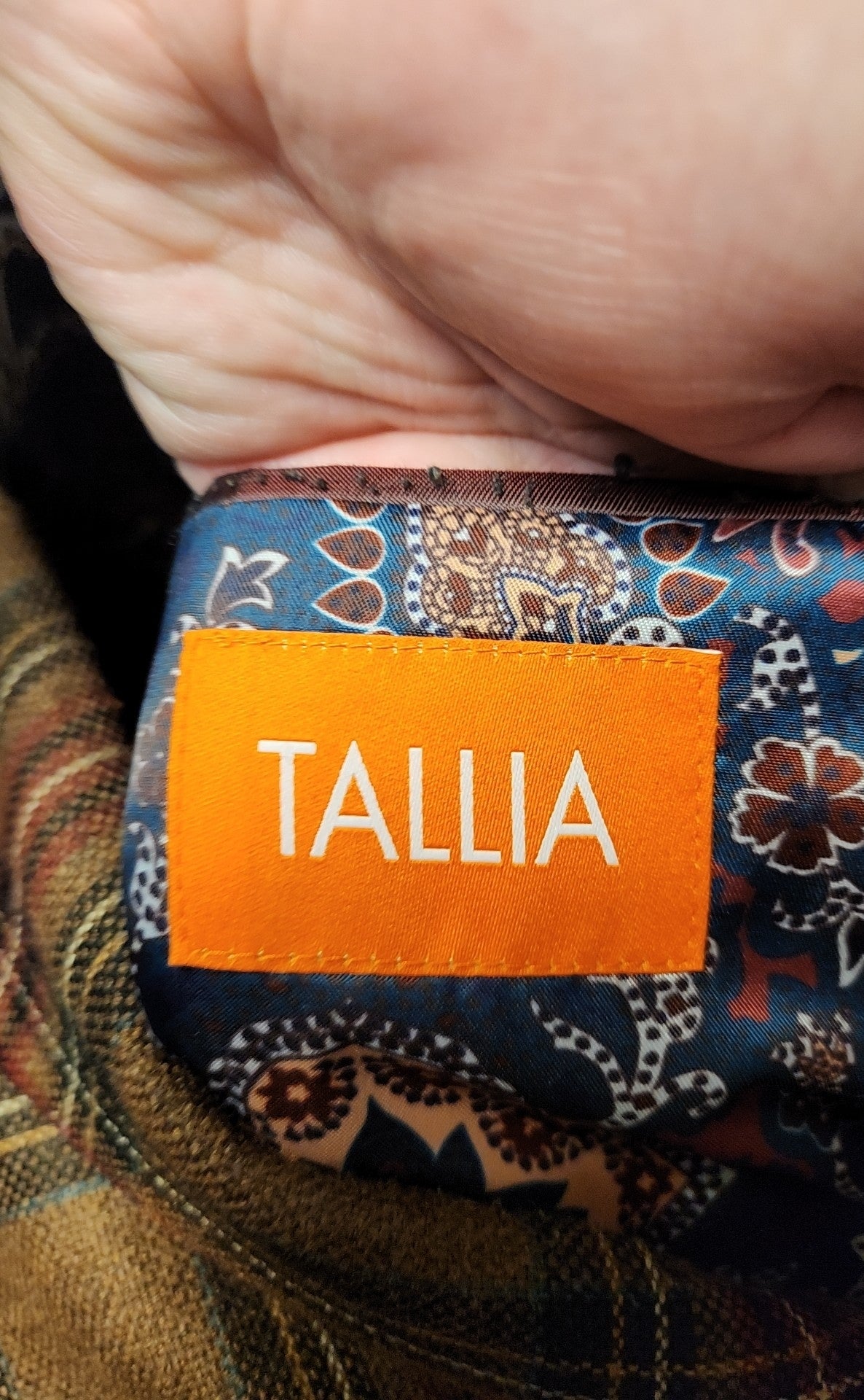 Tallia Men's Size 46 Brown Sport Coat
