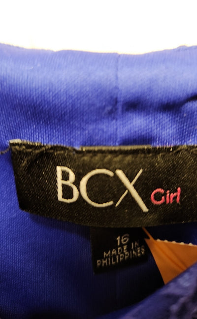 BCX Girl's Size 16 Blue Shirt