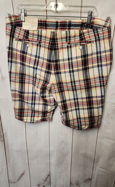 NWT Natural Reflections Women's Size 14 Blue & Red Shorts