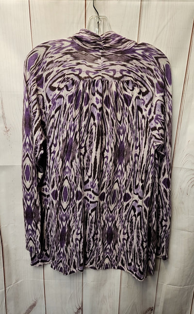 NWT Chico's Women's Size 3 = US XL Purple Cardigan