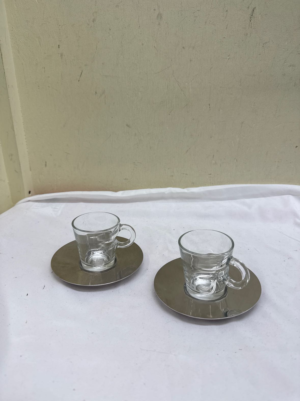2PCS Nespresso Espresso Mugs w/ Trays