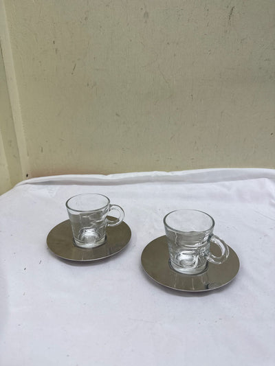 2PCS Nespresso Espresso Mugs w/ Trays
