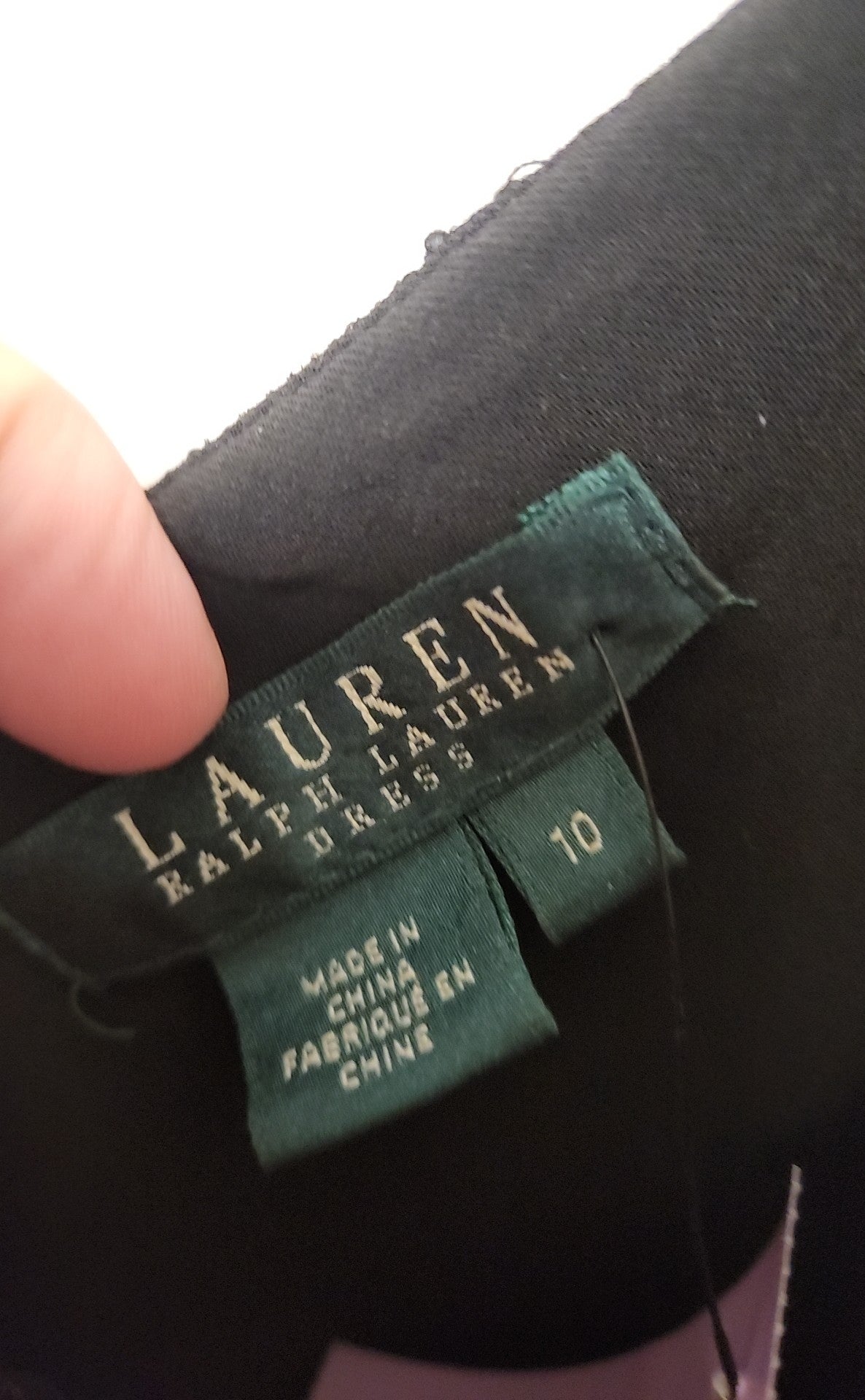 Lauren by Ralph Lauren Women's Size 10 Black Dress