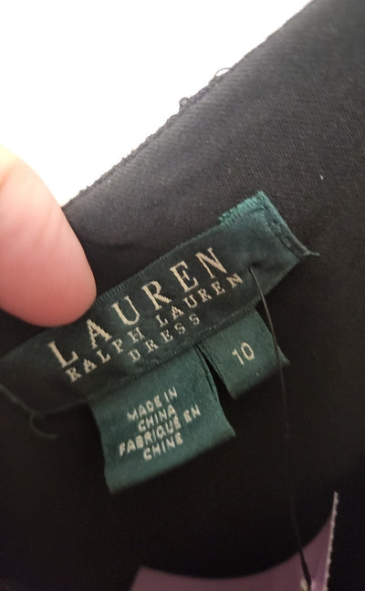 Lauren by Ralph Lauren Women's Size 10 Black Dress