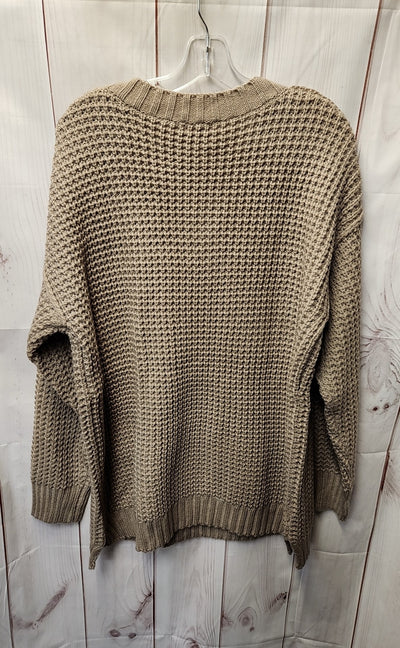 Pink Lily Women's Size XL Brown Cardigan