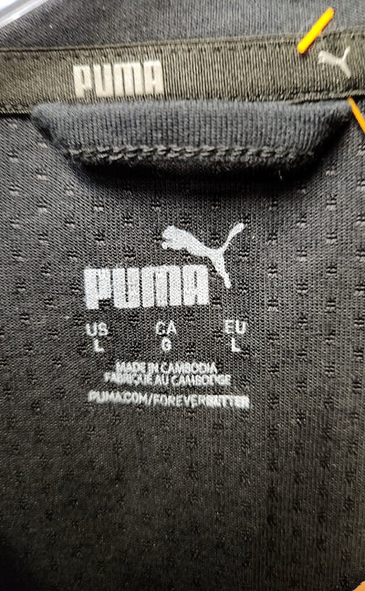 Puma Men's Size L Black & Gray Jacket