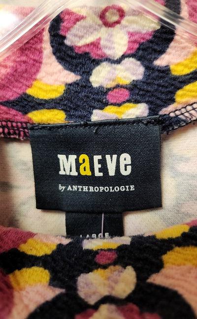 Maeve Anthropologie Women's Size L Pink Sleeveless Top