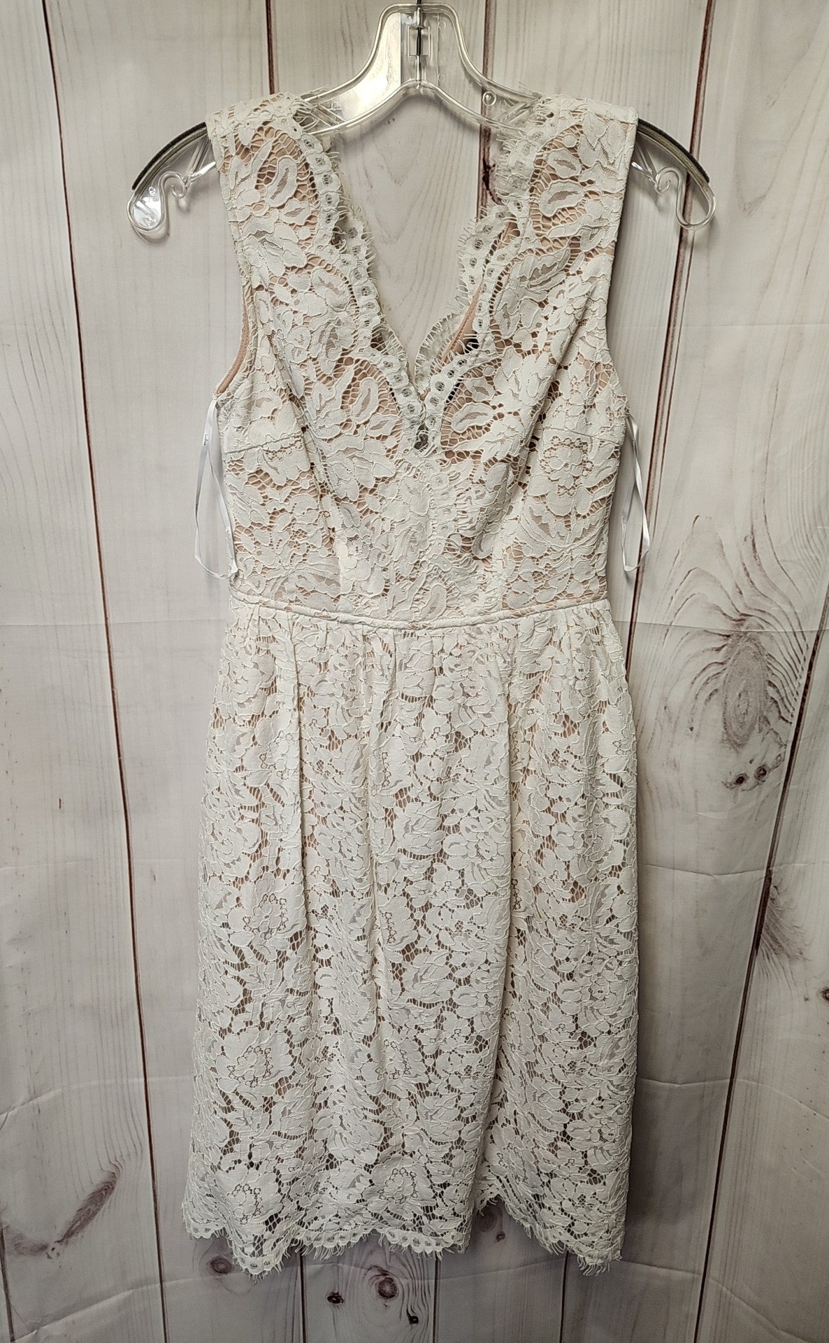 Lulus Women's Size XS White Lace Floral Dress