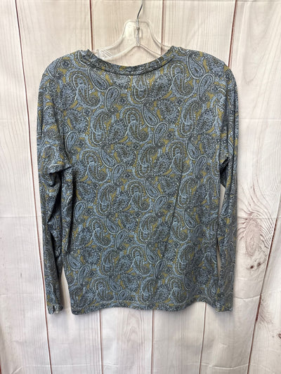 Lands End Women's Size S Blue Long Sleeve Top