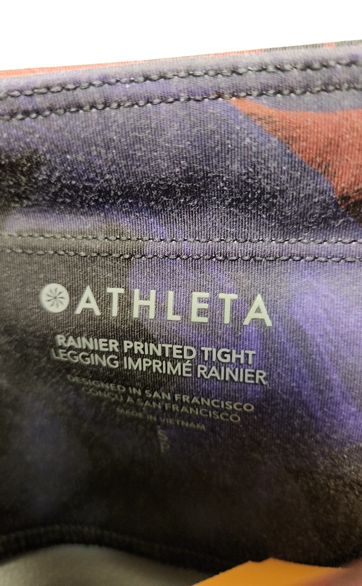 Athleta Women's Size S Purple Floral Leggings