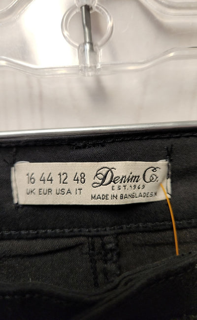 NWT Denim & Co Women's Size 31 (11-12) Black Jeans