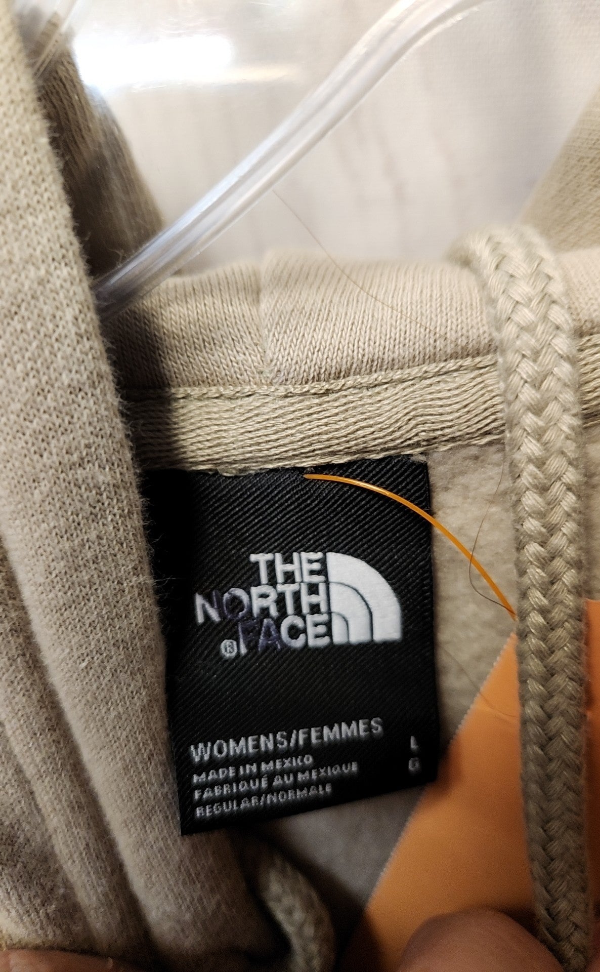 North Face Women's Size L Beige Hoodie