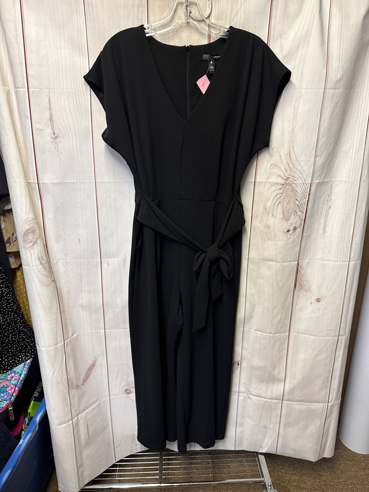 Aqua Women's Size L Black Jumpsuit