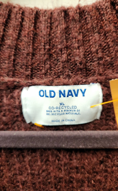 Old Navy Women's Size XL Maroon Cardigan