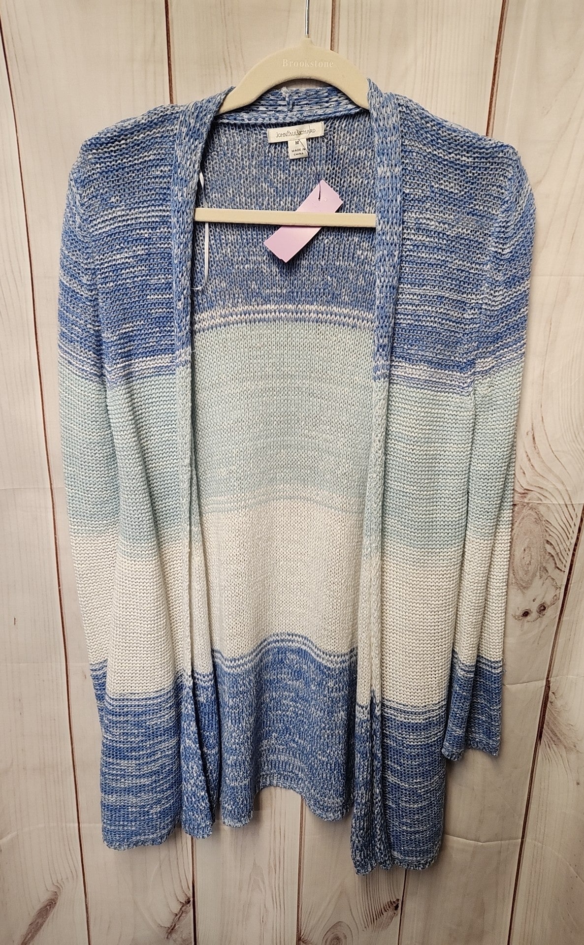 John Paul Richards Women's Size M Blue Cardigan