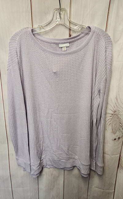 J Jill Women's Size XL Purple Long Sleeve Top