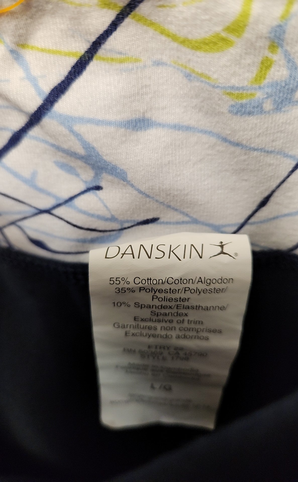 Danskin Women's Size L Navy Active Capris