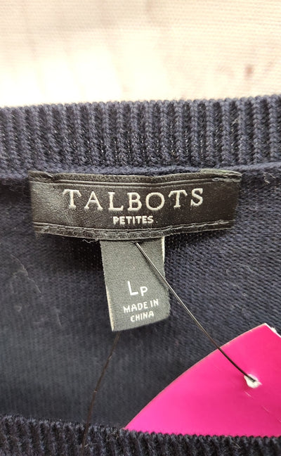 Talbots Women's Size L Petite Navy Sweater NWT