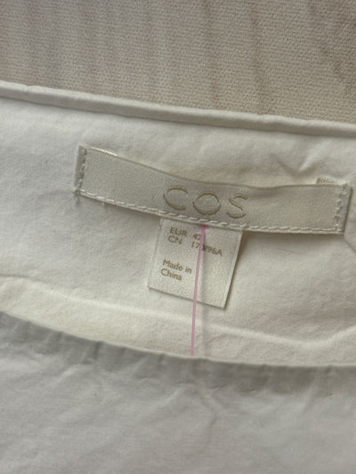 Cos Women's Size M White Short Sleeve Top