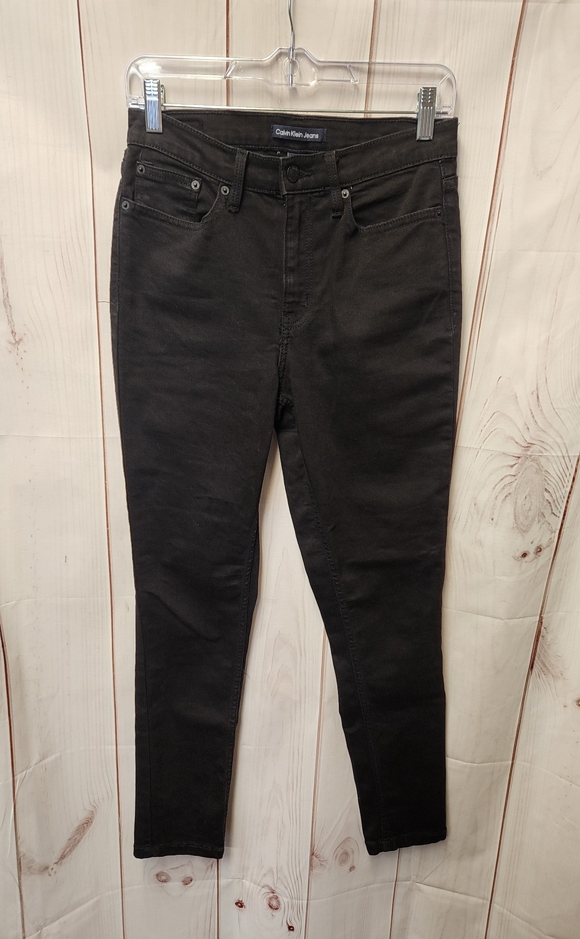 Calvin Klein Women's Size 28 (5-6) Black Jeans High Rise Skinny