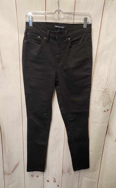 Calvin Klein Women's Size 28 (5-6) Black Jeans High Rise Skinny