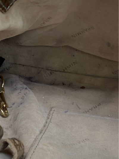 Brahmin Gold Purse Bag AS IS - Stains Inside & Wear on Corners