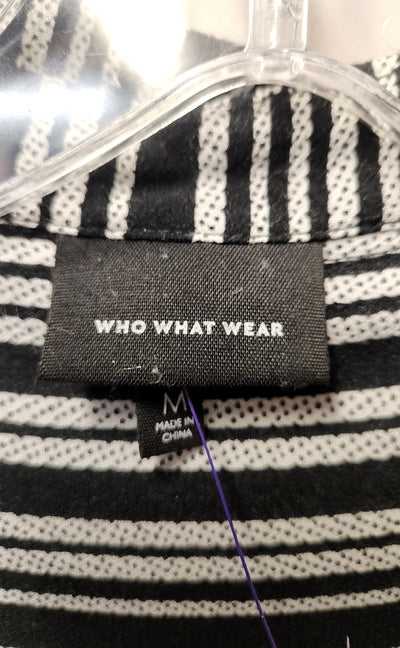 Who What Wear Women's Size M Black & White Dress