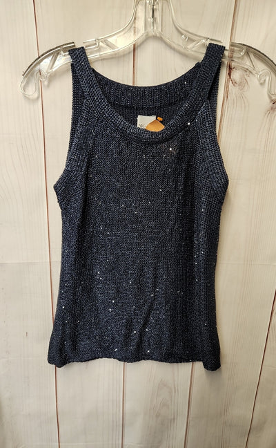 Nic & Zoe Women's Size XS Navy Sleeveless Top
