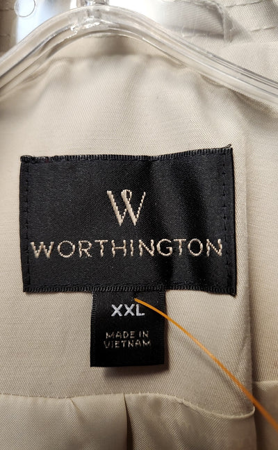 NWT Worthington Women's Size XXL Beige Coat