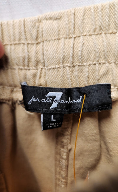 7 For All Mankind Women's Size L Tan Pants