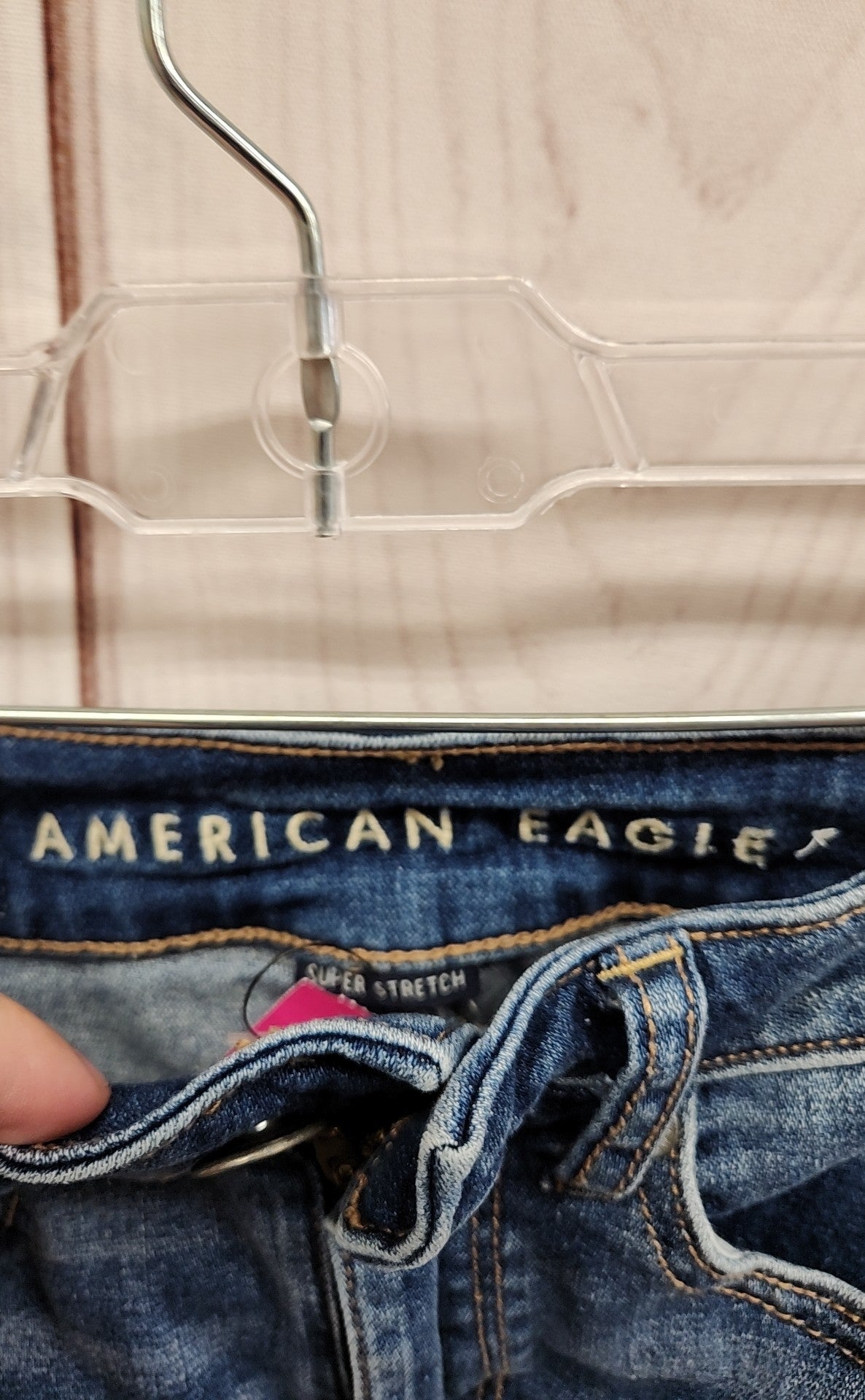 American Eagle Women's Size 00 Hi-Rise Mini Blue Skirt