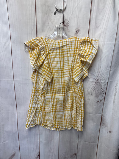 NWT Max Edition Women's Size S Yellow Short Sleeve Top