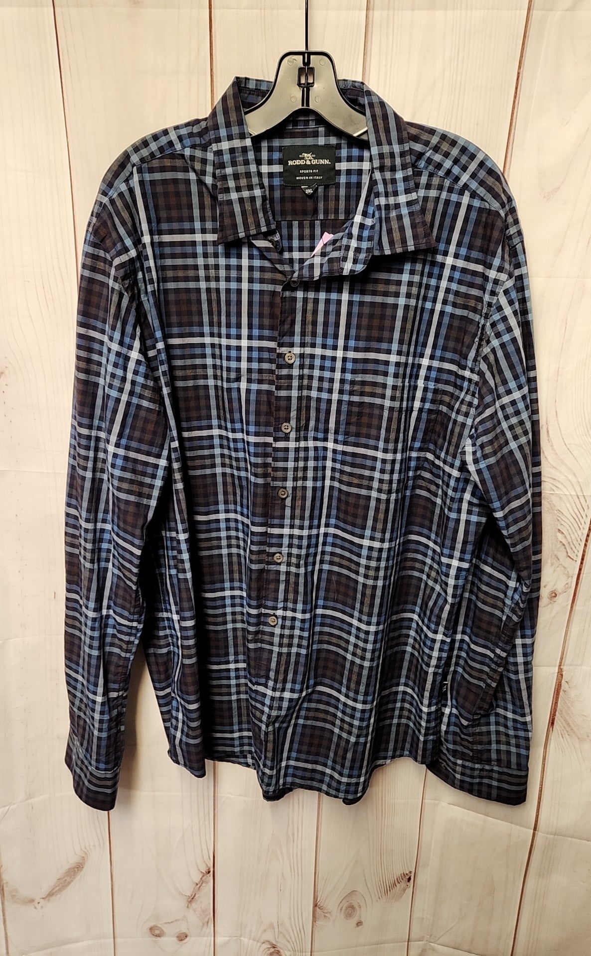 Rodd & Gunn Men's Size 2X Blue Shirt