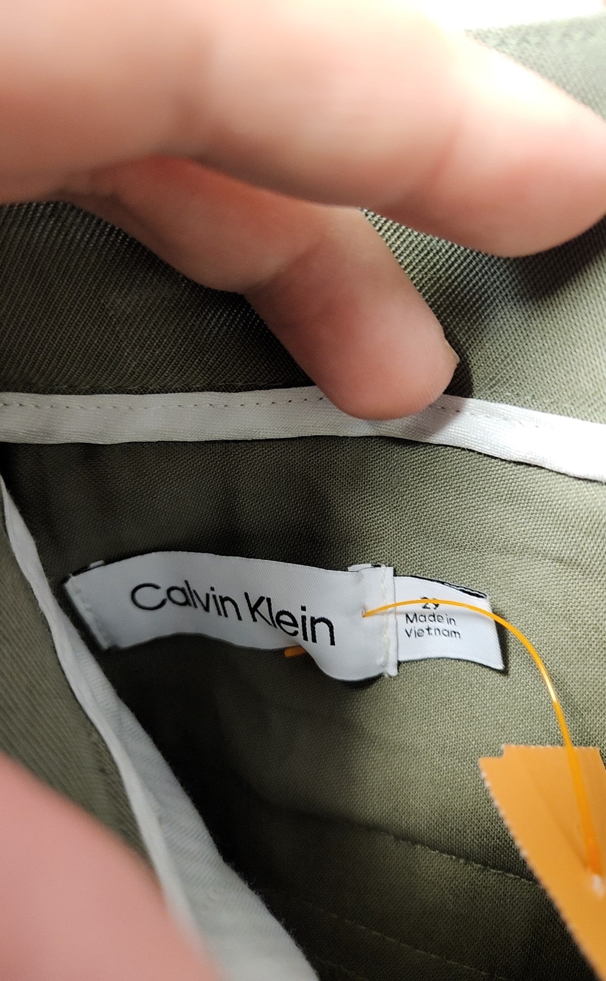 Calvin Klein Women's Size 29 (7-8) Olive Green Pants