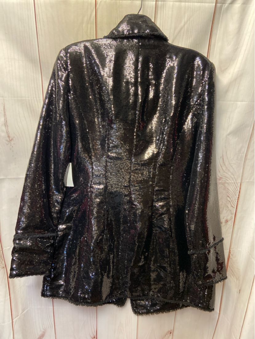 NWT Dolce Cabo Women's Size M Black Sequined Jacket