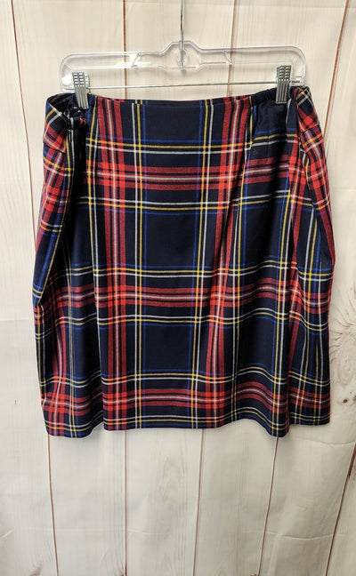 Talbots Women's Size 16 Navy & Red Skirt