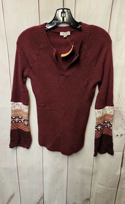 Mystree Women's Size S Purple Sweater