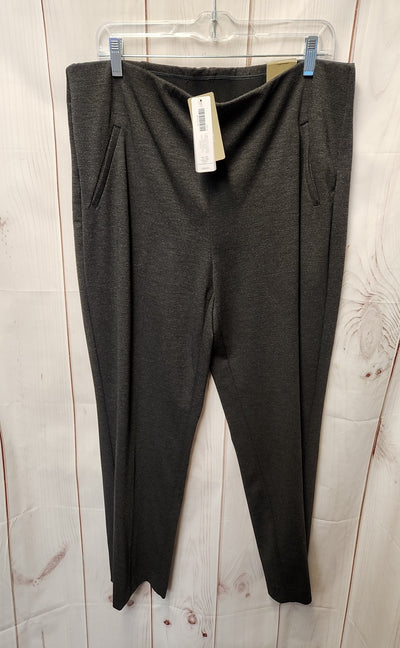 NWT Chico's Women's Size 2.5 = US 14 Short Gray Pants Fabulously Slimming