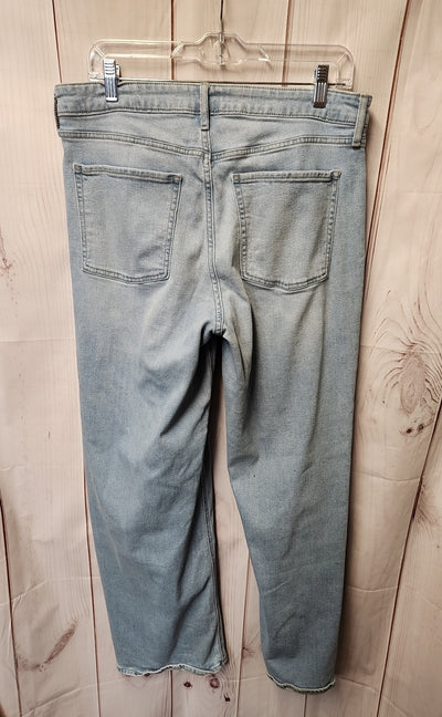 Old Navy Women's Size 31 (11-12) Blue Jeans High Rise WOW Wide Leg