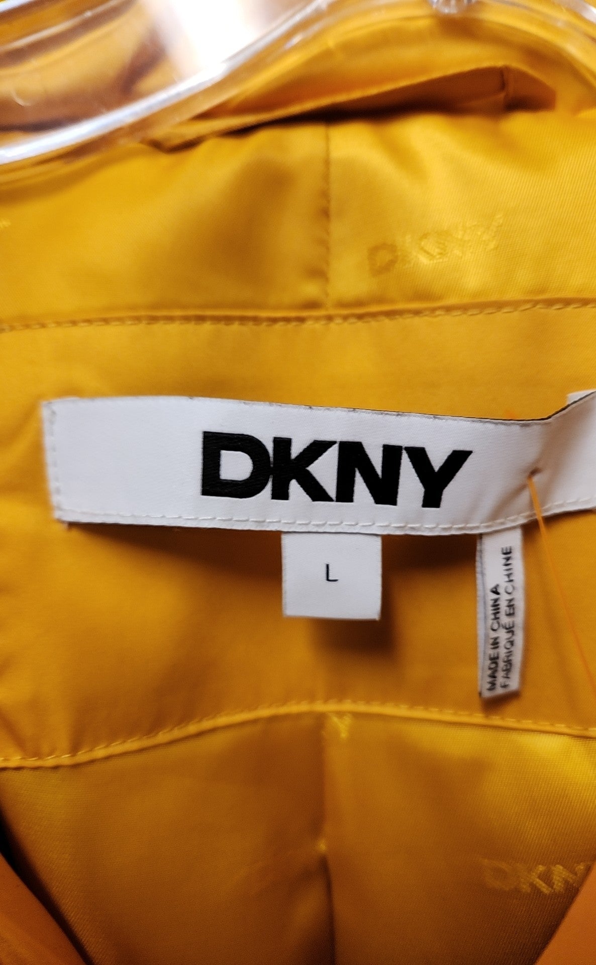 DKNY Women's Size L Yellow Jacket