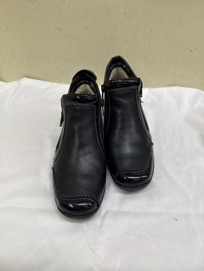 Rieker Women's Size 37 = 6-1/2 Black Boots Shoes